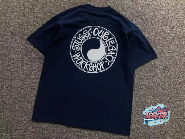 Stussy Our Legacy Workshop Navy T-Shirt - 1