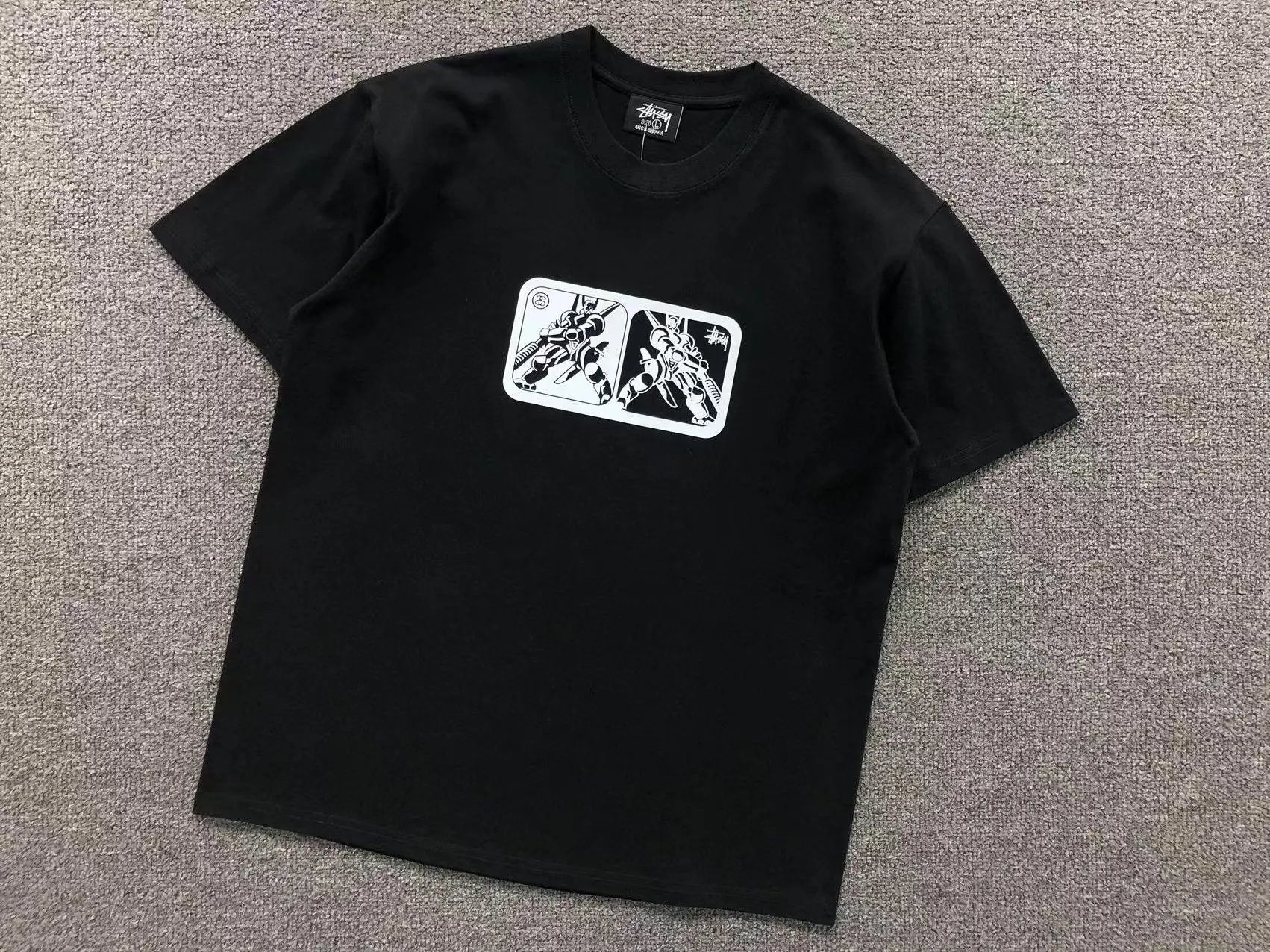 Stussy Circle Logo Black T-Shirt - 17