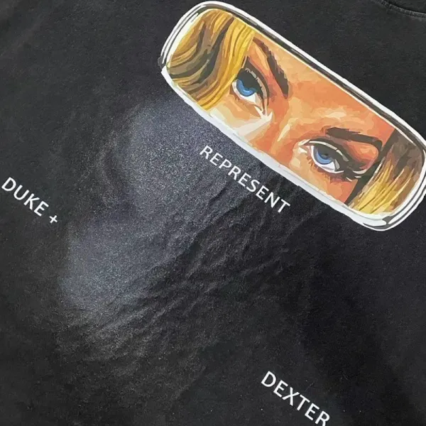 Duke + Dexter Represent Graphic Washed Black T-Shirt - 16