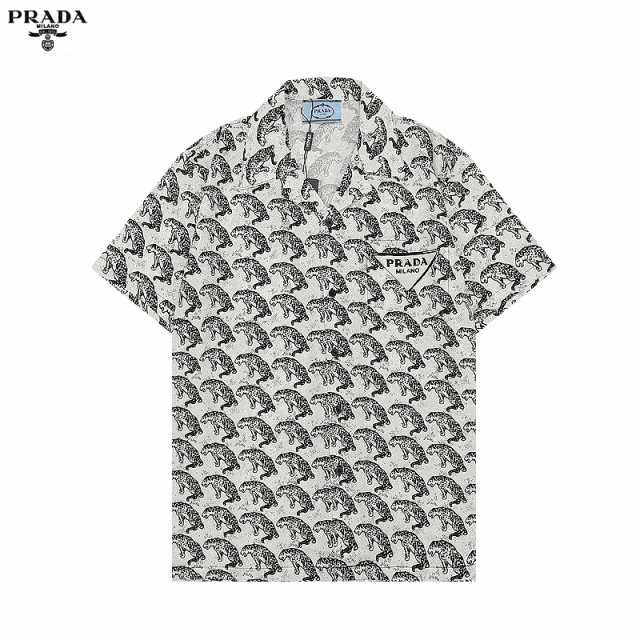 Prada Shirts Short-Sleeve Printed Button-Up Shirt product detail image 1