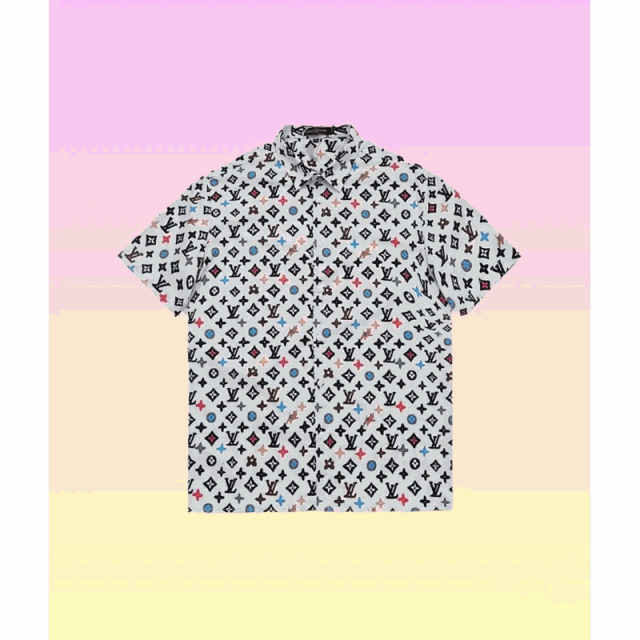 Louis Vuitton Shirts Short-sleeve printed button-up shirt product detail image 1