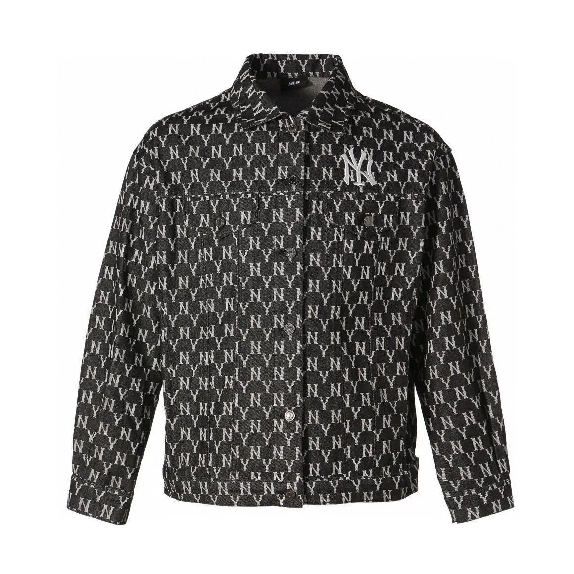 Dior Oblique Print Embroidered Jacket Navy Blue Outerwear Jacket - 9