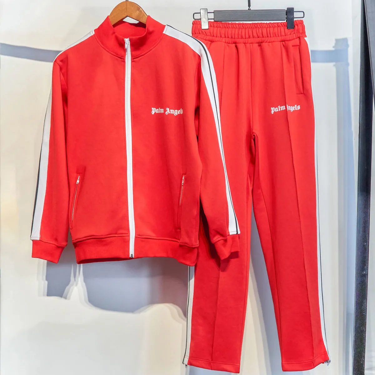 Palm Angels Star-Striped Tracksuit Black - 11