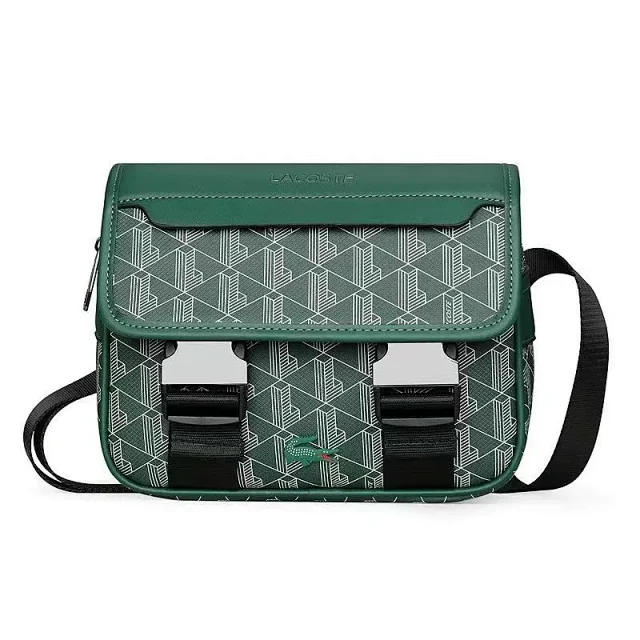 Lacoste Shoulder Bags Printed Flap Bag with Dual Buckle Straps product detail image 3