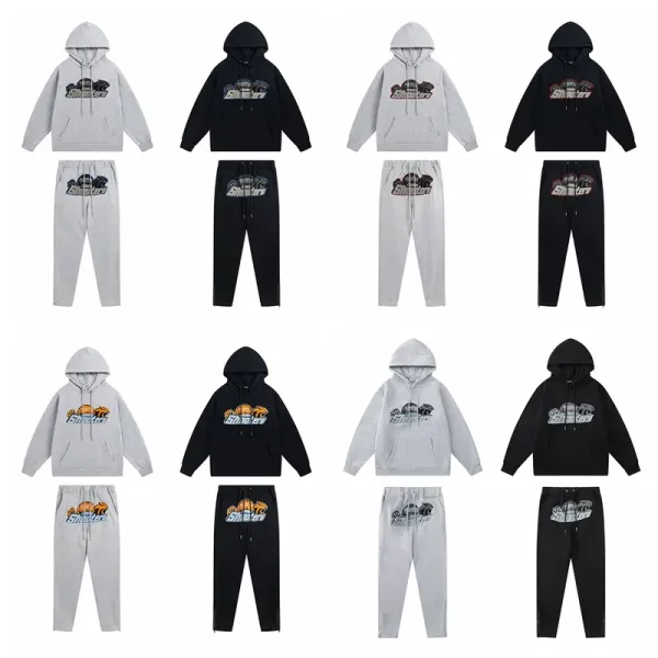 Trapstar Panther Logo Black Hoodie and Sweatpants Set - 4