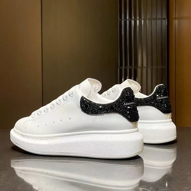 Alexander McQueen Oversized Leather Crystal Heel
