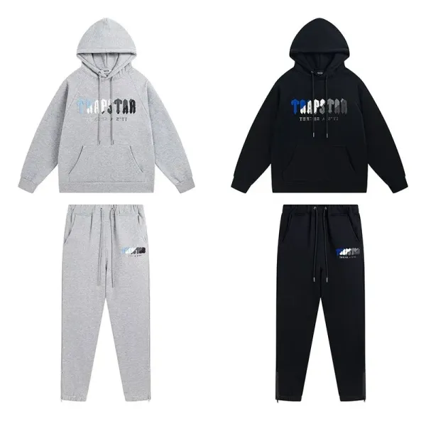 Trapstar Panther Logo Black Hoodie and Sweatpants Set - 9