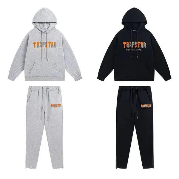 Trapstar Panther Logo Black Hoodie and Sweatpants Set - 6