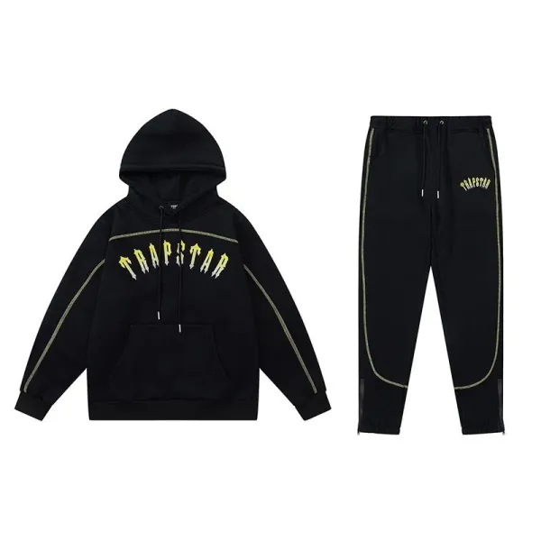Trapstar Panther Logo Black Hoodie and Sweatpants Set - 16