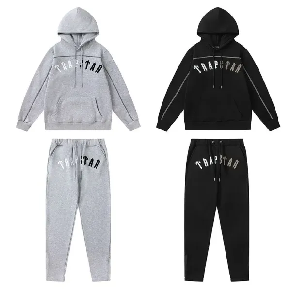 Trapstar Panther Logo Black Hoodie and Sweatpants Set - 10
