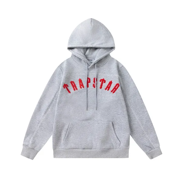 Trapstar Arch Logo Gray Hoodie - 1