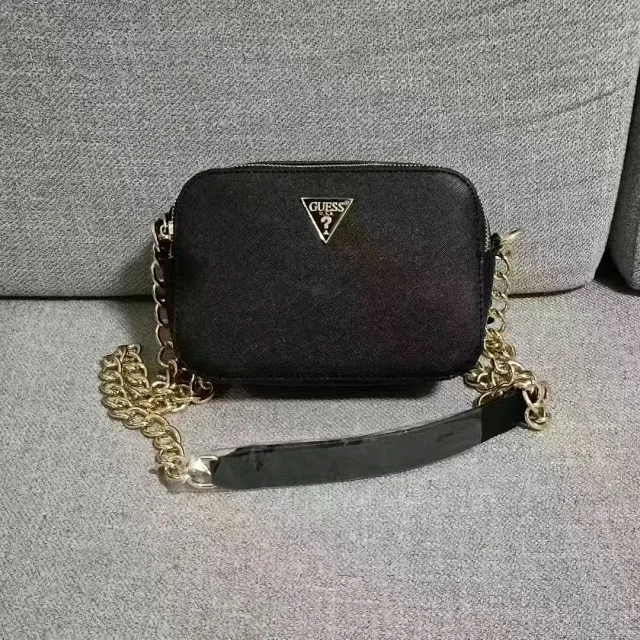 Guess Crossbody Bags Small zip-top camera bag with chain strap product detail image 1