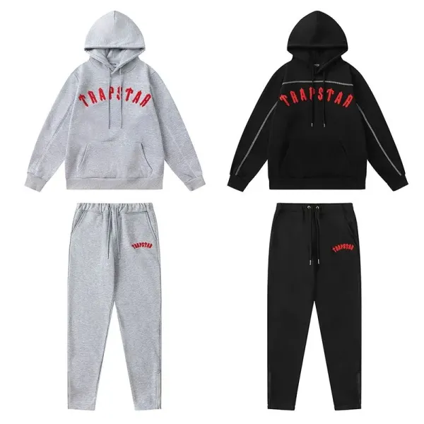 Trapstar Panther Logo Black Hoodie and Sweatpants Set - 5