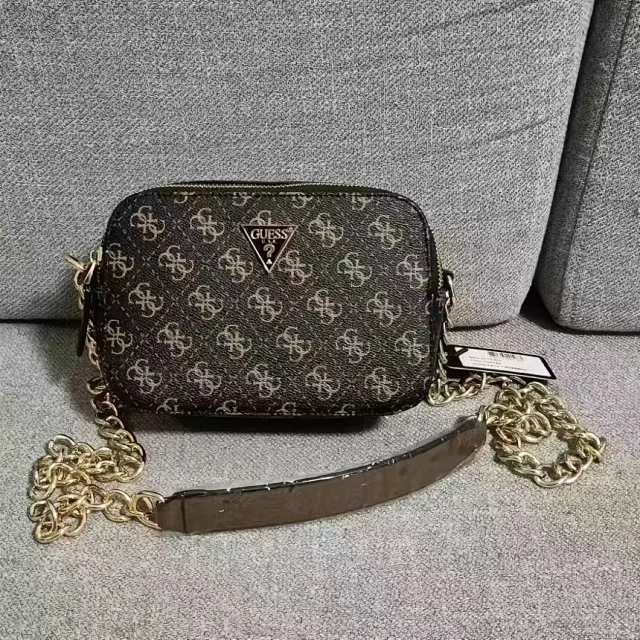 Guess Crossbody Bags Small zip-top camera bag with chain strap product detail image 5