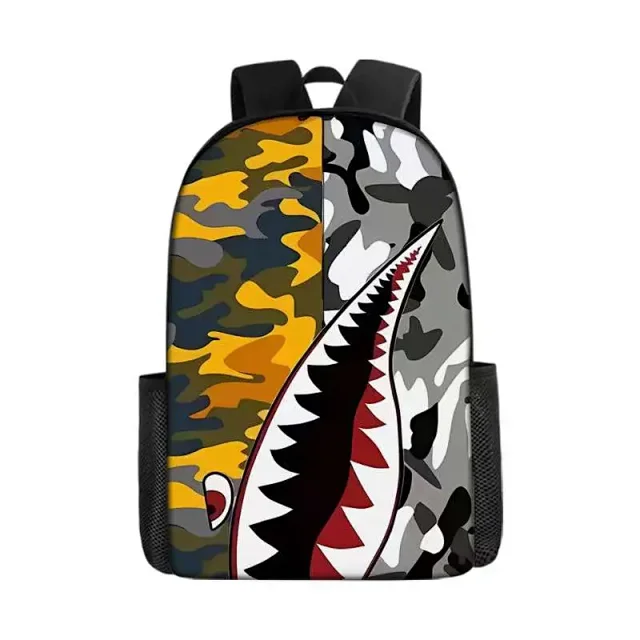 A BATHING APE Backpacks Shark Camo Backpack product detail image 4