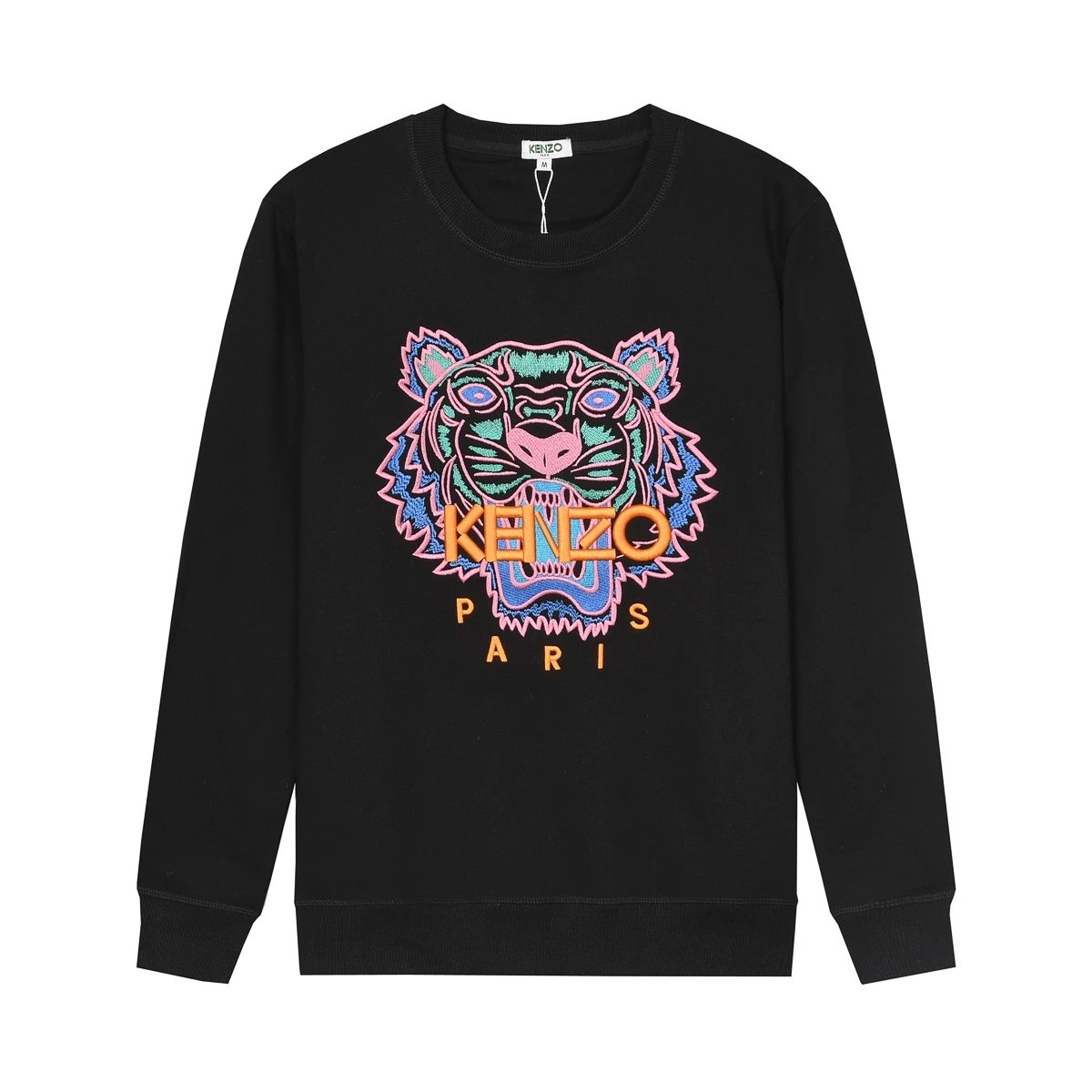 Kenzo Tiger Embroidered White Hoodie - 14
