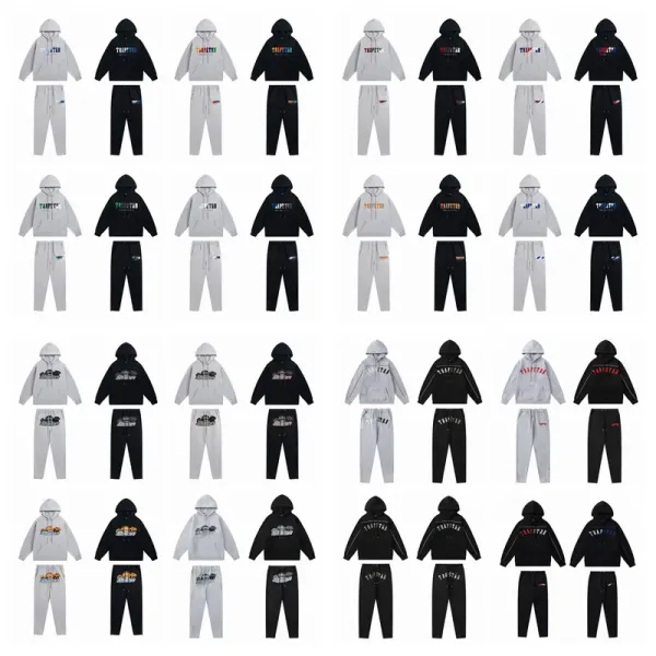 Trapstar Panther Logo Black Hoodie and Sweatpants Set - 3