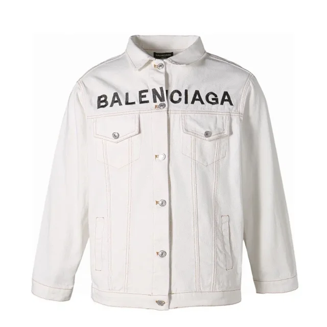 Palm Angels Jackets Washed denim trucker jacket product detail image 11
