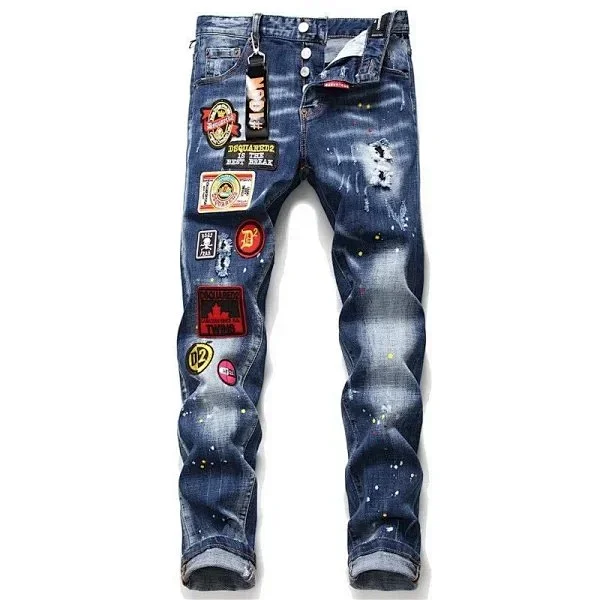 DSQUARED2 Jeans Slim distressed graphic product detail image 11