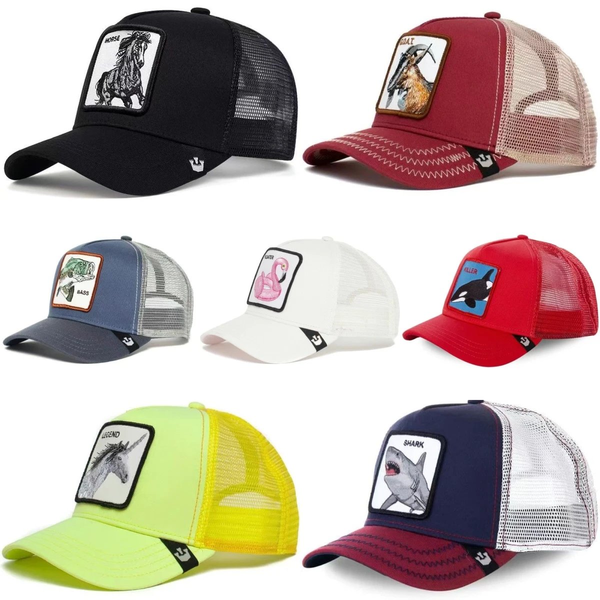 High quality animal embroidered baseball cap