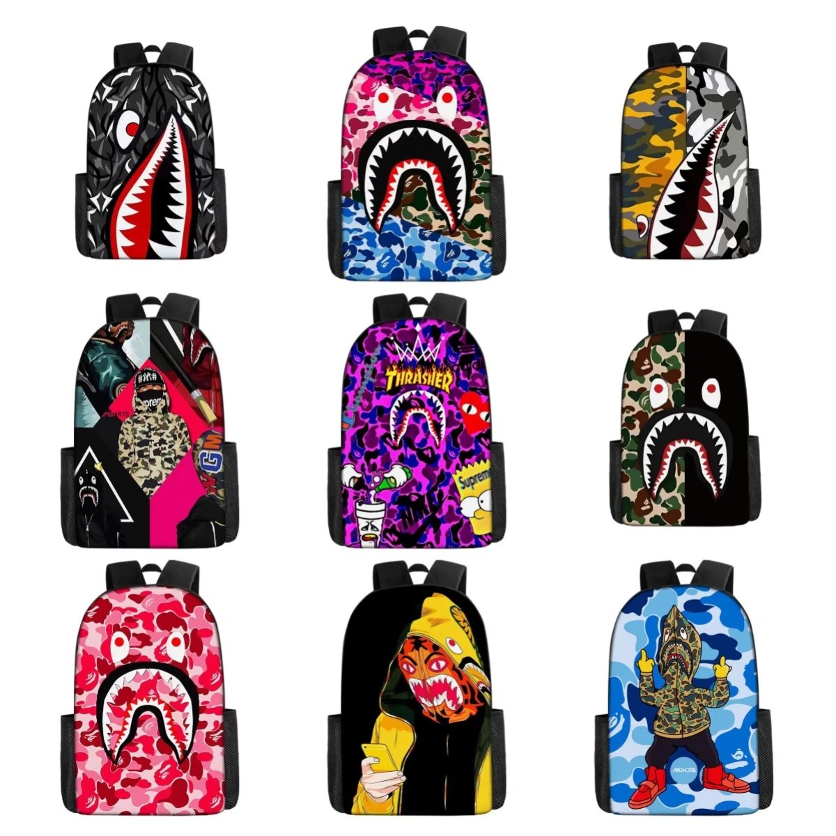 Graphic Print Backpa