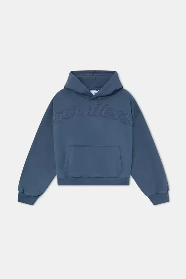 Culture Hoodies & Sweatshirts Embroidered Logo Pullover Hoodie with Kangaroo Pocket product detail image 1