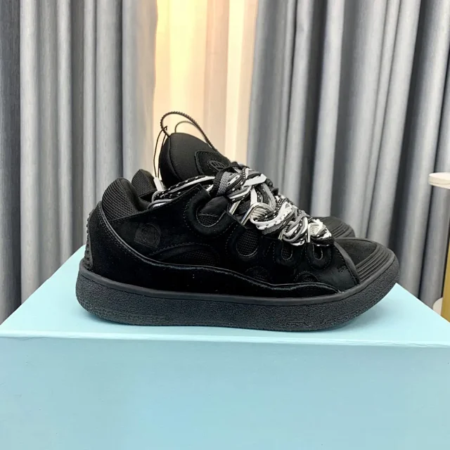 Lanvin Sneakers Curb with oversized herringbone laces product detail image 13