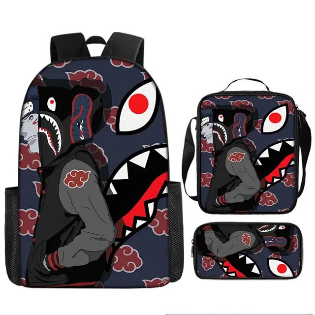 BAPE Backpacks Shark Camo Three-Piece Set product detail image 11