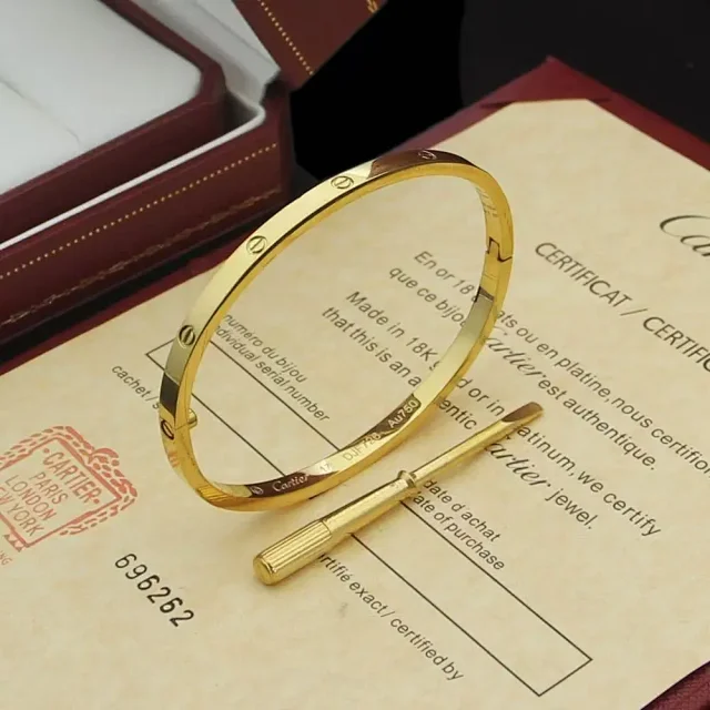 Cartier Jewelry Love screw-motif bangle bracelet product detail image 4