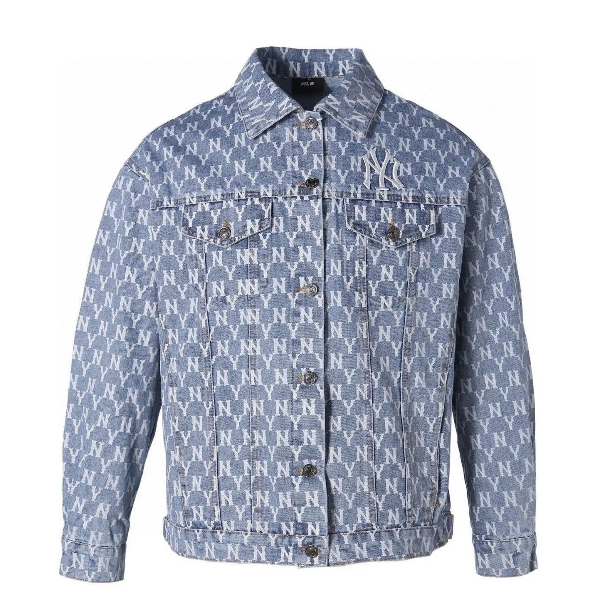 Dior Oblique Print Embroidered Jacket Navy Blue Outerwear Jacket - 10