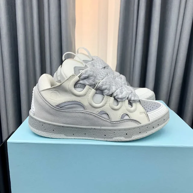 Lanvin Sneakers Curb with oversized herringbone laces product detail image 14