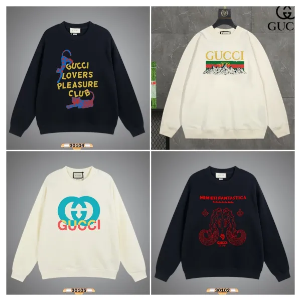 Gucci x Balenciaga Logo Print Black Hoodie - 3