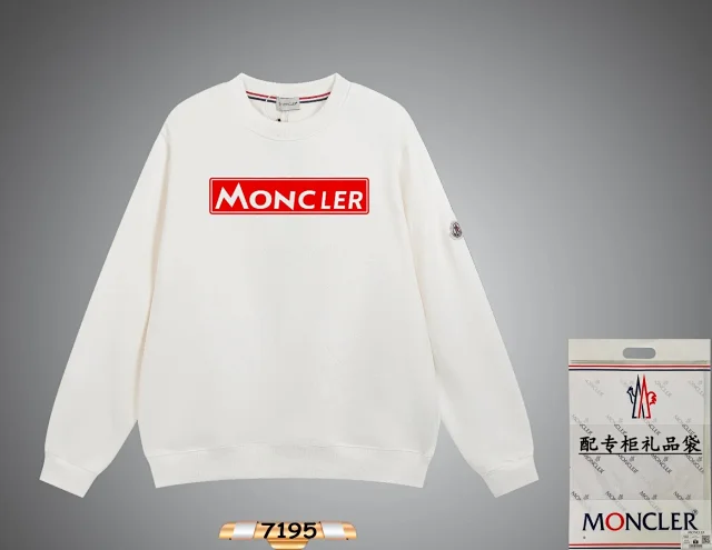Moncler Hoodies & Sweatshirts Crewneck logo-print sweatshirt product detail image 15