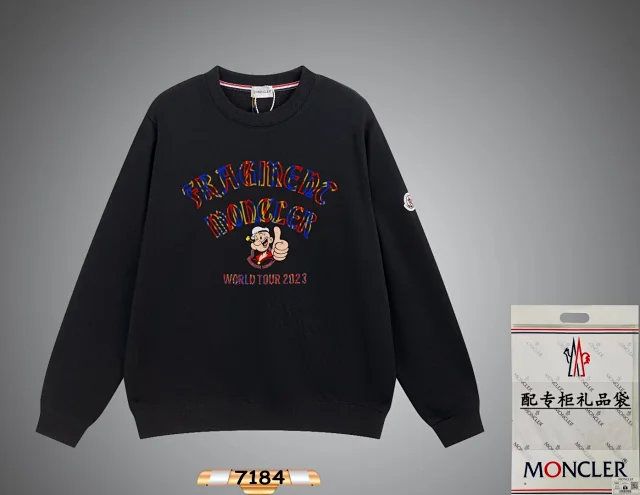 Moncler Hoodies & Sweatshirts Crewneck logo-print sweatshirt product detail image 11