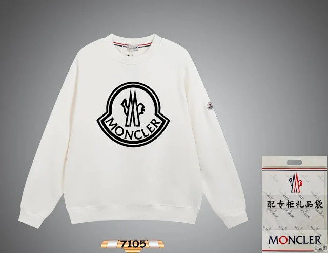 Moncler Hoodies & Sweatshirts Crewneck logo-print sweatshirt product detail image 10