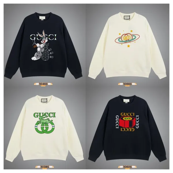 Gucci Rabbit Logo Print Navy Sweatshirt Sweater - 3