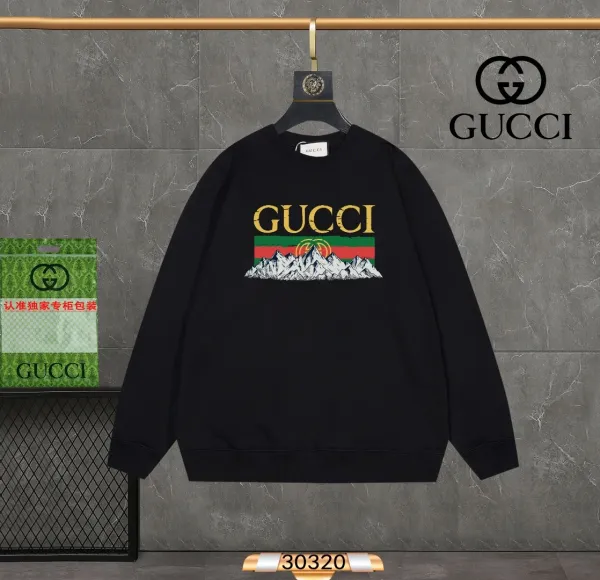 Gucci x Balenciaga Logo Print Black Hoodie - 11