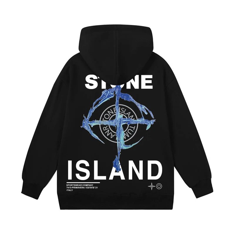 Stone Island Graphic Hoodie Navy - 12