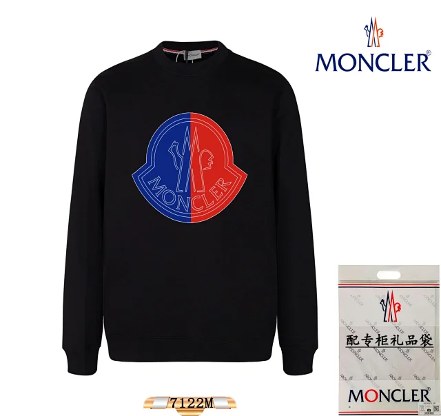 Moncler Hoodies & Sweatshirts Crewneck logo-print sweatshirt product detail image 6