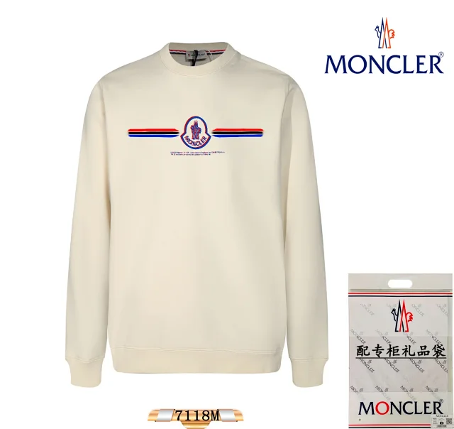Moncler Hoodies & Sweatshirts Crewneck logo-print sweatshirt product detail image 5