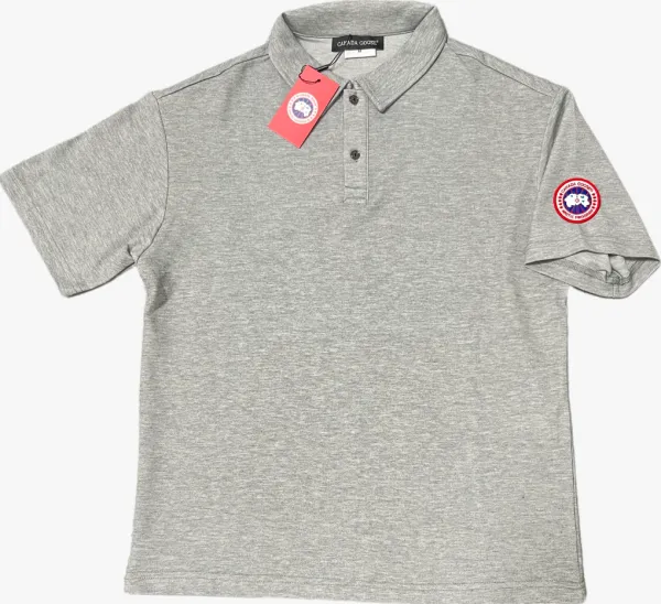 Canada Goose Polo Gray Short-Sleeve Polo Tops Polo - 1
