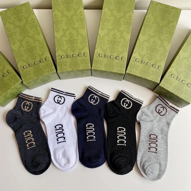 Gucci Socks Logo Crew product detail image 12