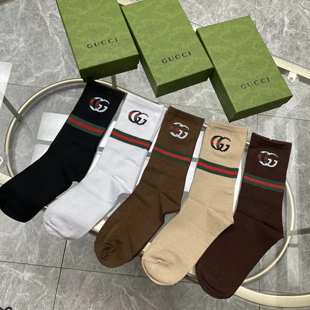 Gucci Socks Logo Crew product detail image 5