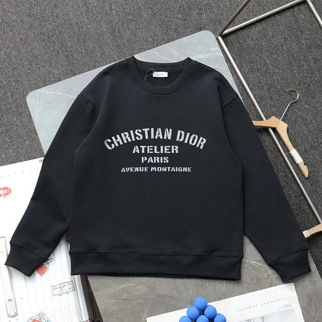 Dior Hoodies & Sweatshirts Crewneck Logo Print Sweatshirt product detail image 2