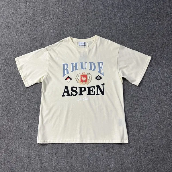 Rhude Mountain Logo Graphic T-Shirt White - 12