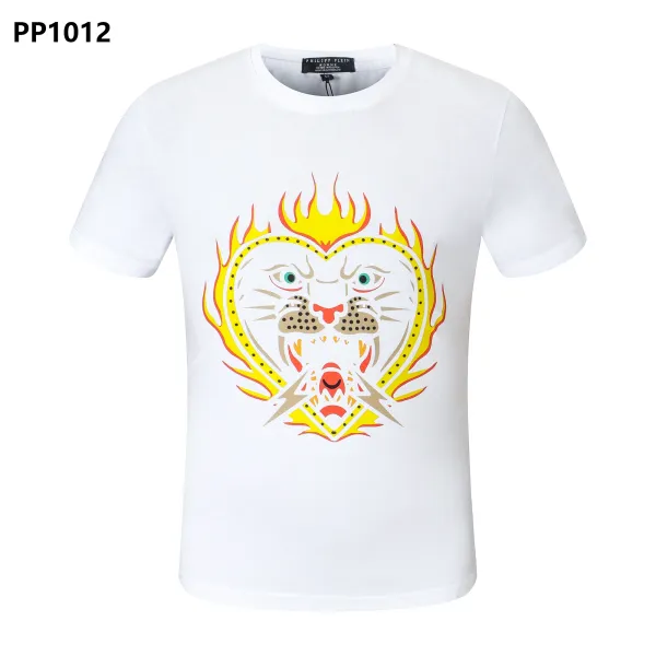 Philipp Plein PP Hexagon Rhinestone Black T-Shirt - 12