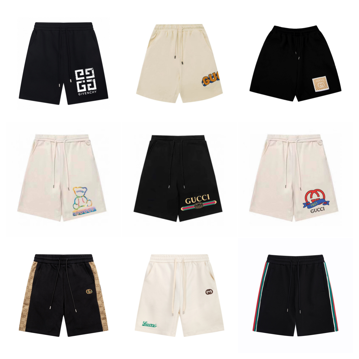 Givenchy 4G Logo Print Black Sweat Shorts - 3