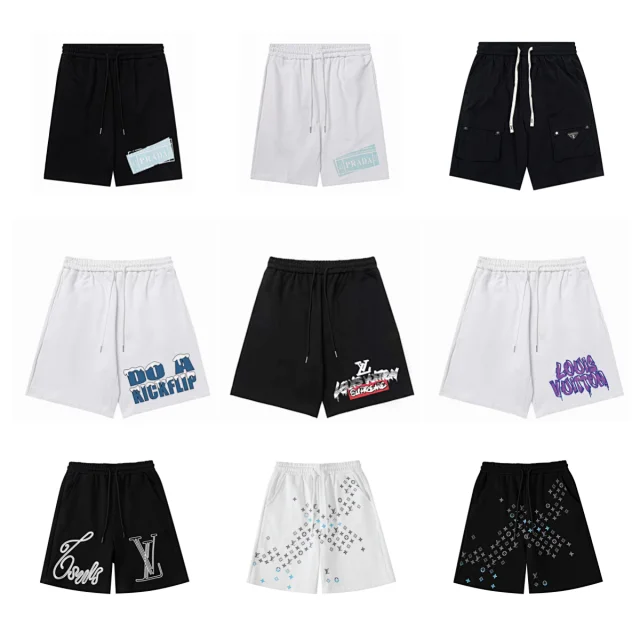 Prada Shorts L-001 Drawstring Logo-Print product detail image 1