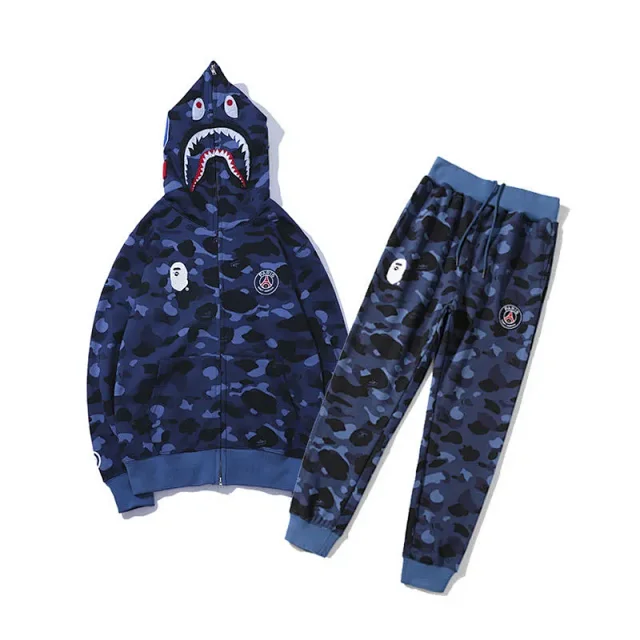A Bathing Ape Tracksuits Shark Full-Zip Hooded Set product detail image 7