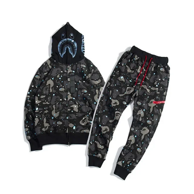 A Bathing Ape Tracksuits Shark Full-Zip Hooded Set product detail image 6